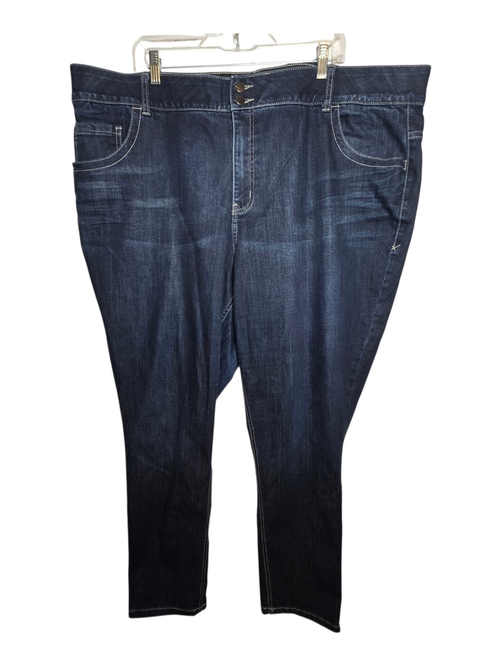 Lane Bryant Tighter Tummy Tech High Rise Skinny Jeans Dark Wash Plus Size 26 R